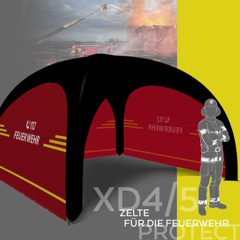 Miniaturbild: XD 4 PROTECT KOMPLETTSET FEUERWEHR ROT